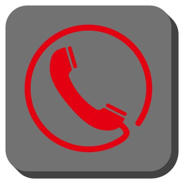 Yuvarlatılmış Kare vektör simge telefon