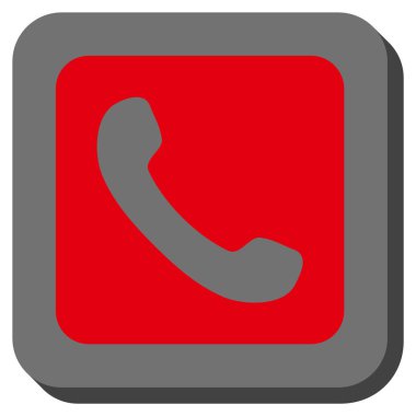 Yuvarlatılmış Kare vektör simge telefon