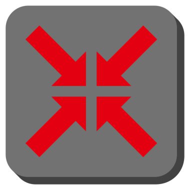 Basınç okları yuvarlak kare vektör simgesi