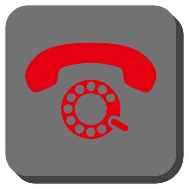 Darbeli aramayı yuvarlatılmış kare vektör simgesi