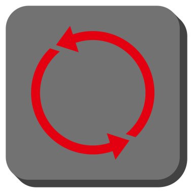 Geri dönüşüm yuvarlatılmış kare vektör simgesi