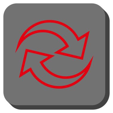 Oklar yuvarlatılmış kare vektör simge Yenile