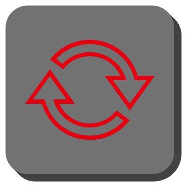 Oklar yuvarlatılmış kare vektör simge Yenile