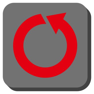 CCW yuvarlatılmış kare vektör simge döndürmek