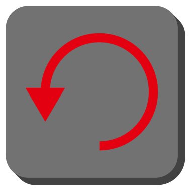 CCW yuvarlatılmış kare vektör simge döndürmek