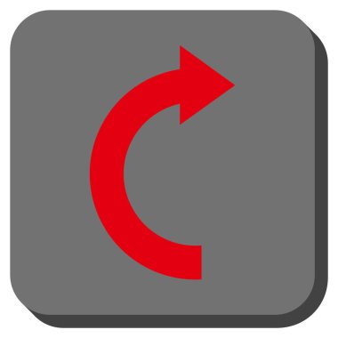 Doğru yuvarlatılmış kare vektör simge döndürmek