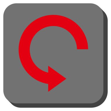 Doğru yuvarlatılmış kare vektör simge döndürmek