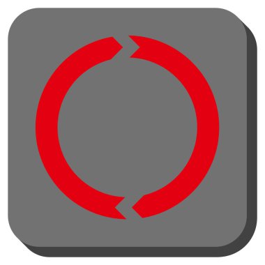 Döndürme yuvarlatılmış kare vektör simgesi