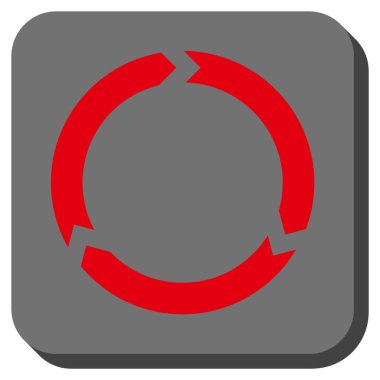 Döndürme yuvarlatılmış kare vektör simgesi