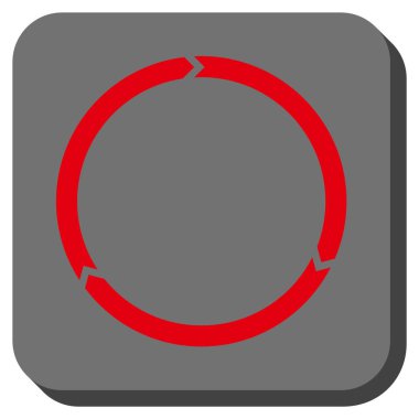 Döndürme yuvarlatılmış kare vektör simgesi