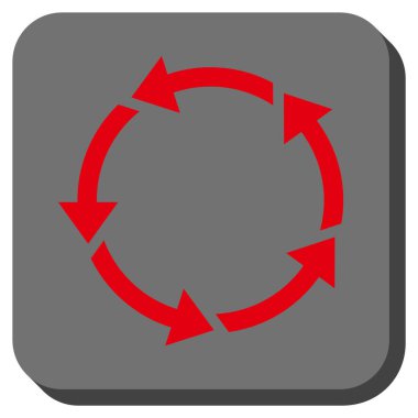 Döndürme yuvarlatılmış kare vektör simgesi