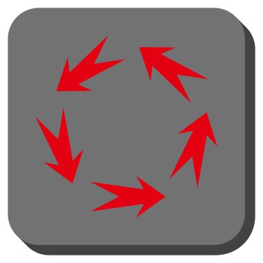 Döndürme yuvarlatılmış kare vektör simgesi