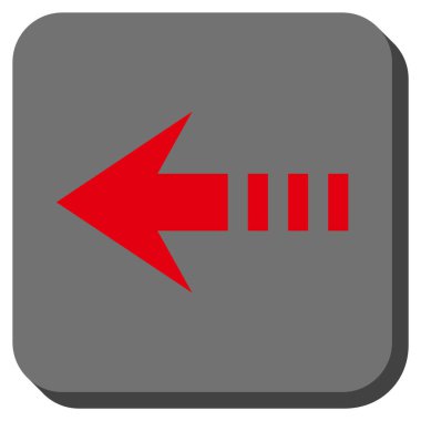 Kare vektör simge sol yuvarlak göndermek