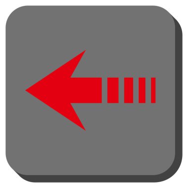 Kare vektör simge sol yuvarlak göndermek