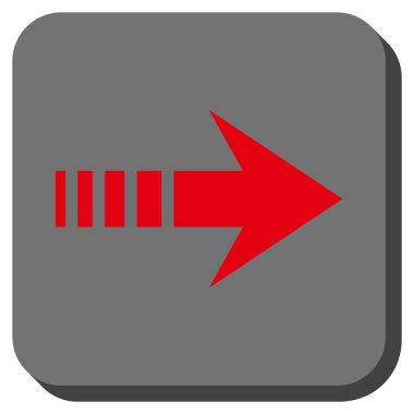 Kare vektör simgesi sağ yuvarlak göndermek