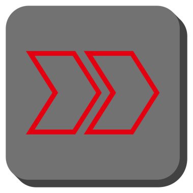 Şu yuvarlak üst karakter kare vektör simgesi