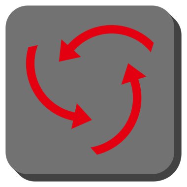 Oklar yuvarlatılmış kare vektör simge girdap