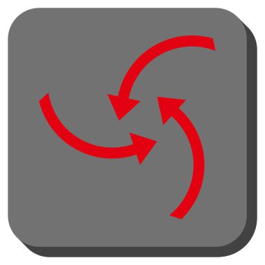 Oklar yuvarlatılmış kare vektör simge girdap