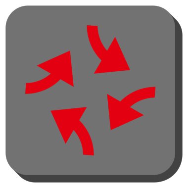 Oklar yuvarlatılmış kare vektör simge girdap