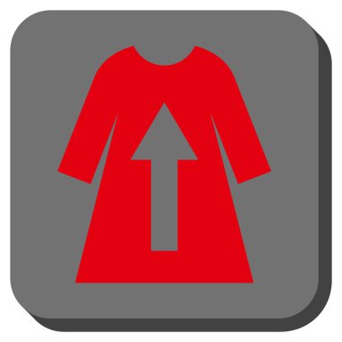 Kadın elbise yuvarlatılmış kare vektör simge al