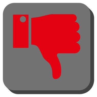 Yuvarlatılmış Kare vektör simgesi parmak