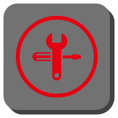 Yuvarlatılmış Kare vektör simge ayarlama