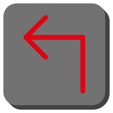 Sol yuvarlak kare vektör simge açmak