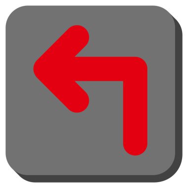 Sol yuvarlak kare vektör simge açmak