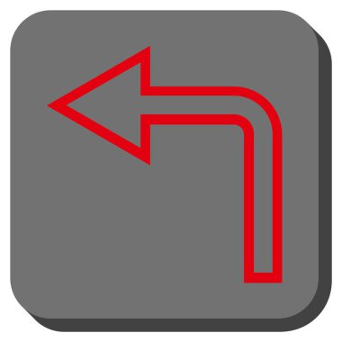 Sol yuvarlak kare vektör simge açmak