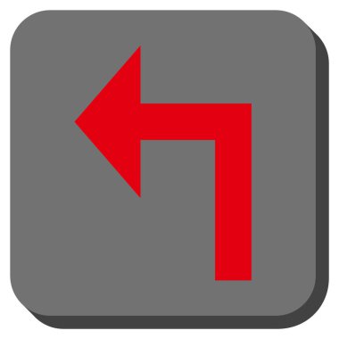 Sol yuvarlak kare vektör simge açmak