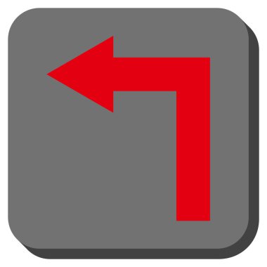 Sol yuvarlak kare vektör simge açmak