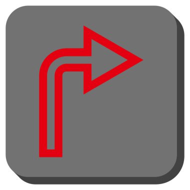 Doğru yuvarlatılmış kare vektör simge açmak