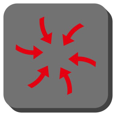 Oklar yuvarlatılmış kare vektör simge burgu