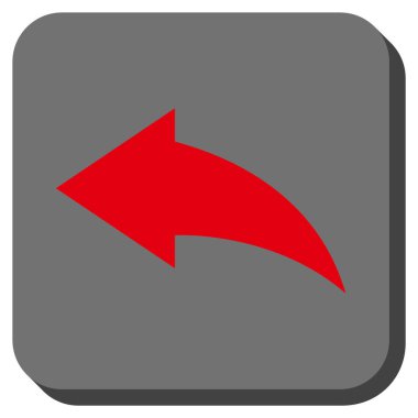 Yuvarlatılmış Kare vektör simgesi geri al