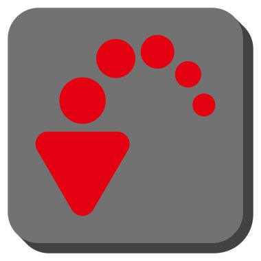 Yuvarlatılmış Kare vektör simgesi geri al