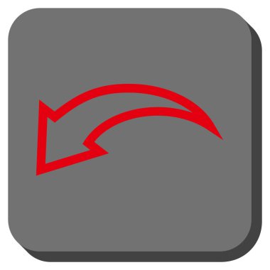 Yuvarlatılmış Kare vektör simgesi geri al