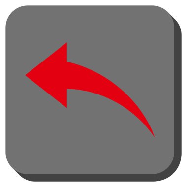 Yuvarlatılmış Kare vektör simgesi geri al