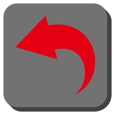 Yuvarlatılmış Kare vektör simgesi geri al