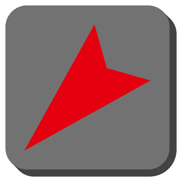 Icono de Vector Cuadrado Redondeado Izquierda-Abajo de la punta de flecha — Vector de stock