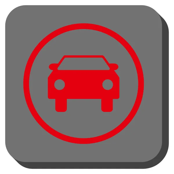 Car Rounded Square Vector Icon — Stock Vector