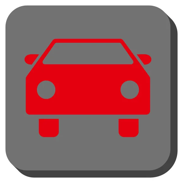 車の丸みを帯びた正方形のベクトル アイコン — ストックベクタ