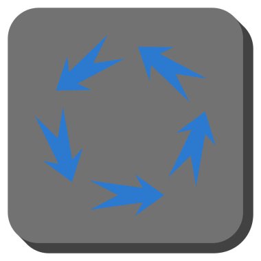 Döndürme yuvarlatılmış kare vektör simgesi