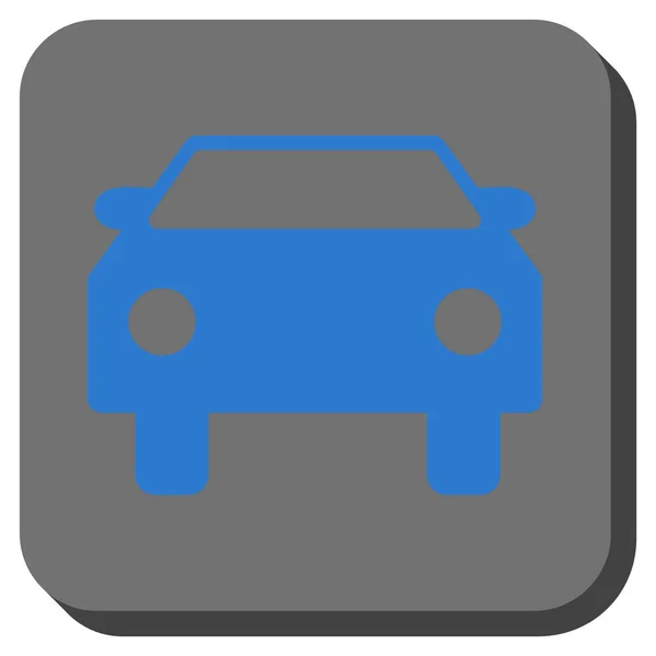 Ikona samochodu zaokrąglony kwadrat wektor — Wektor stockowy