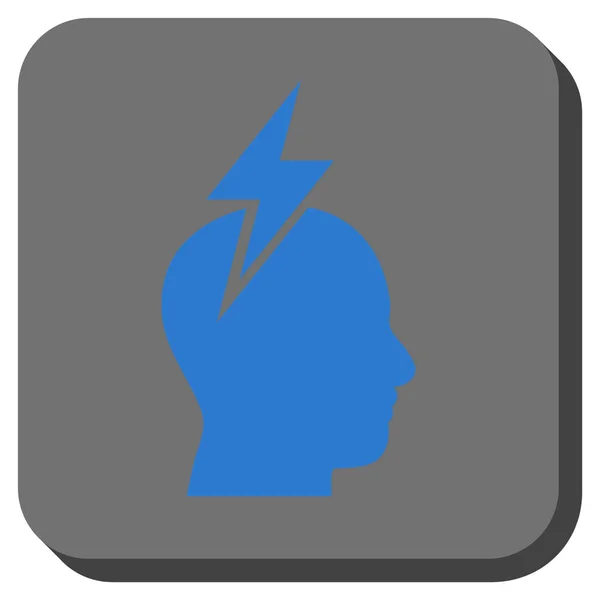 Headache Rounded Square Vector Icon — Stock Vector