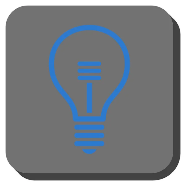 Ampoule à lampe rond carré vectoriel Icône — Image vectorielle