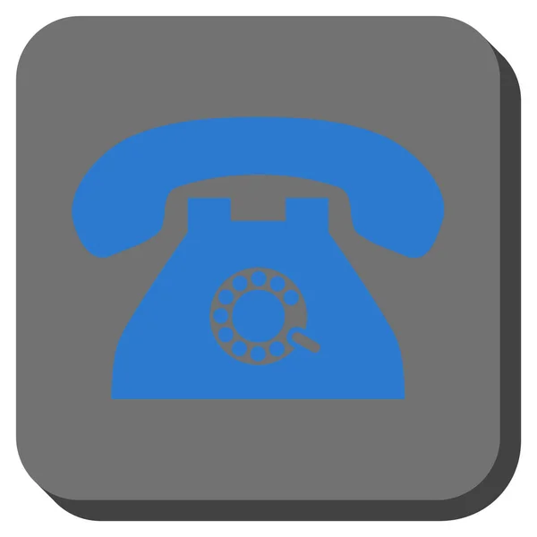 Pulse Phone Rounded Square Vector Icon — Stock Vector