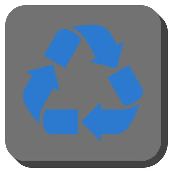 Reciclar cuadrado redondeado Vector icono — Vector de stock
