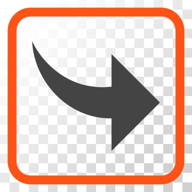 Vektör simgesi bir çerçeve içinde Yinele