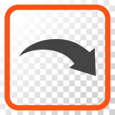 Vektör simgesi bir çerçeve içinde Yinele