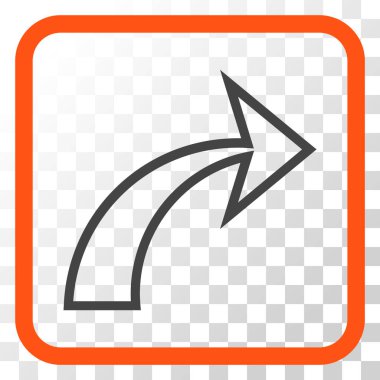 Vektör simgesi bir çerçeve içinde Yinele